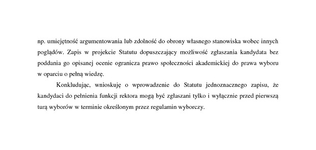 uwagi do zapisów w znowelizowanym statucie